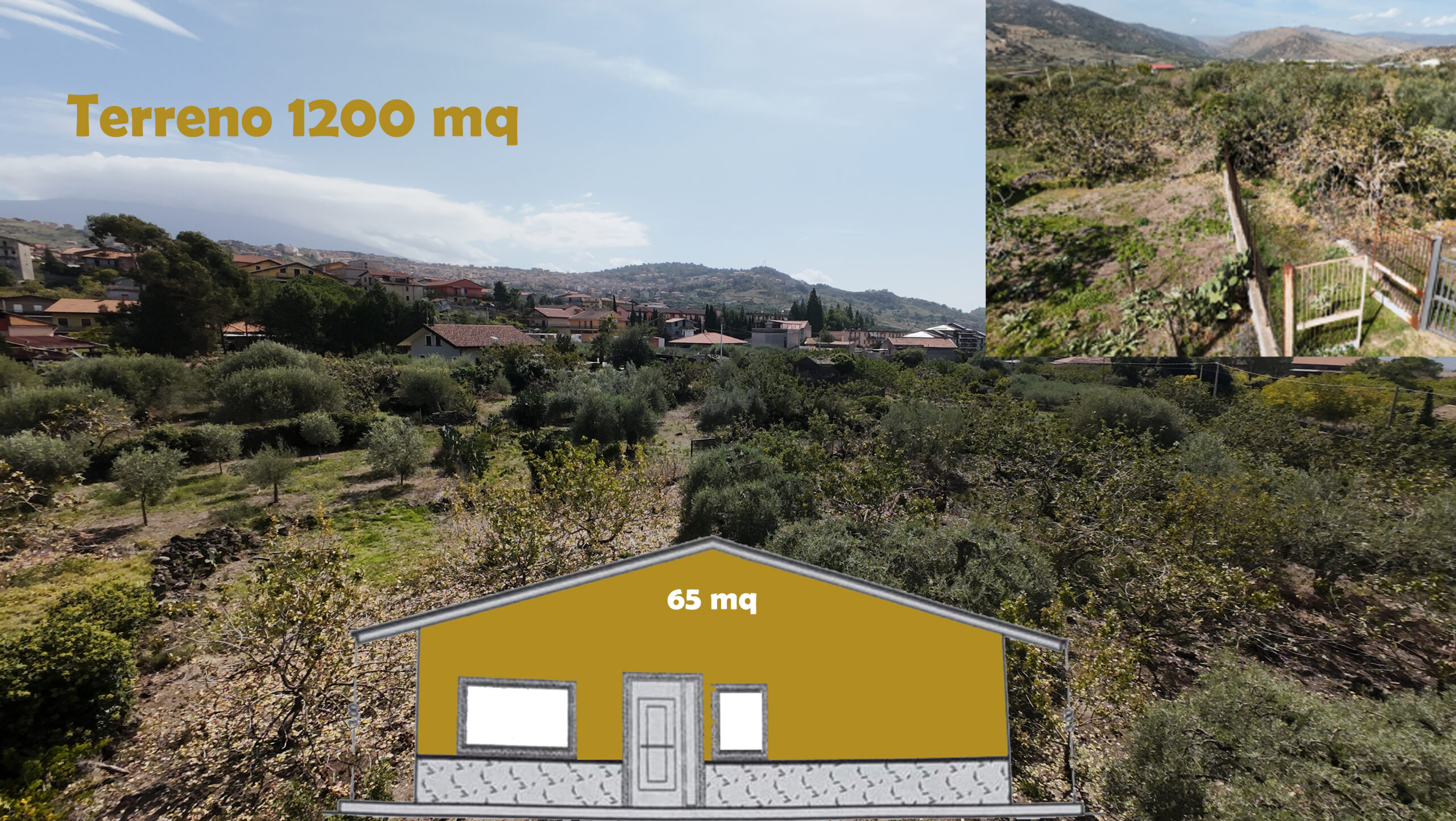 Terreno con progetto Bronte 1200 mq.  (CT) Sicilia